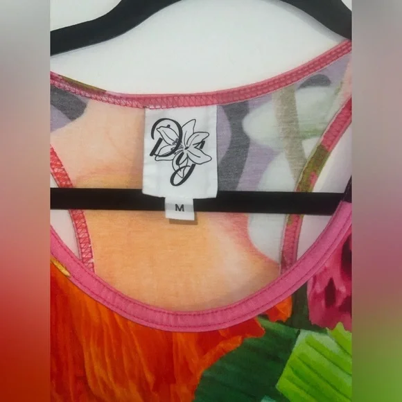 DRESSED IN JOY Whitney Racer Back Tank Dress - Spring Dream SIZE: MEDIUM - Picture 7 of 11